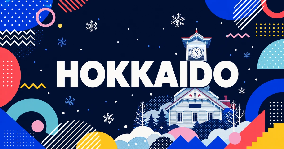 HOKKAIDO feature banner with Sapporo Clock Tower